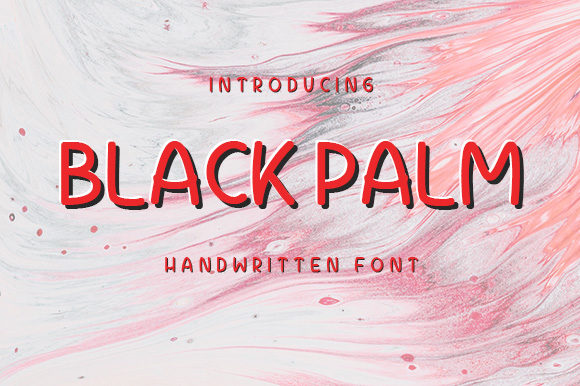Black Palm: A Playful Handwritten Font for Crafters