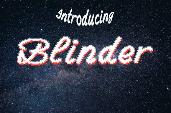 Blinder Handwritten Font for Crafters & Sellers