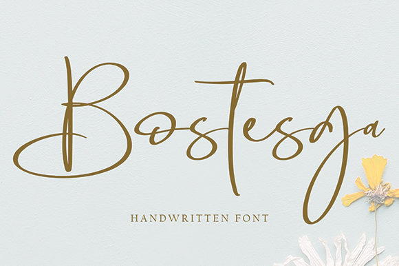 Bostesga: A Handwritten Font That Feels Human—Not Haphazard