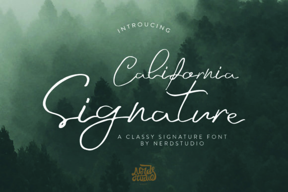 California Signature Font for Professional Branding