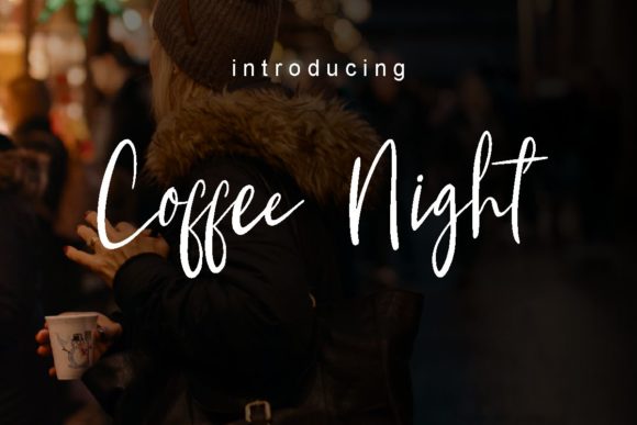 Coffee Night: A Warm Handwritten Font for Editorial Design