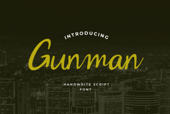 Gunman: A Thoughtful Script Font for Editorial Moments