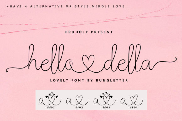 Hello Della: A Modern Script Font That Makes Your Brand Feel Thoughtful