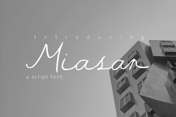 Miasan: A Minimal Handwritten Font for Digital Design