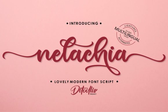 Nelachia: A Handwritten Font for Web Design