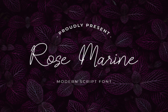 Rose Marine: An Elegant Script Font for Editorial Design