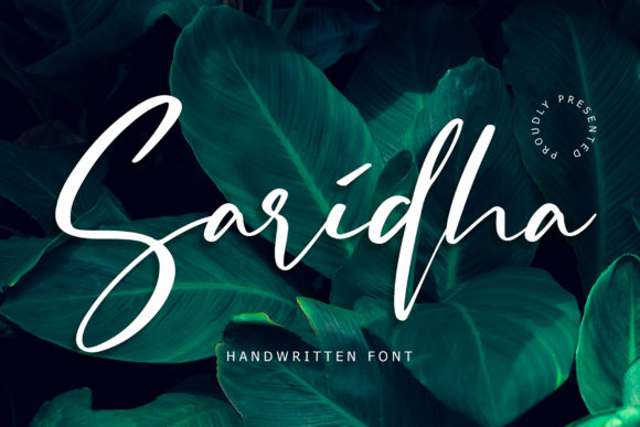 Saridha: Elegant Script Font