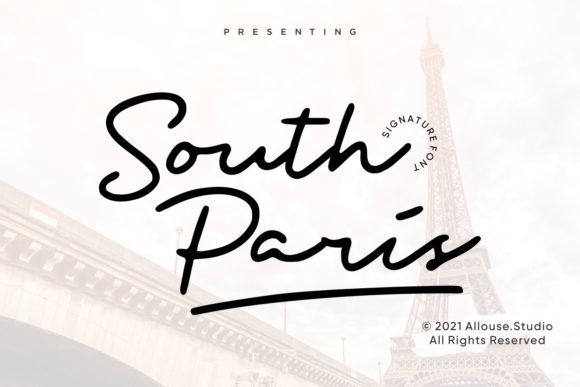 South Paris: A Handwritten Script Font for Digital Brand Warmth