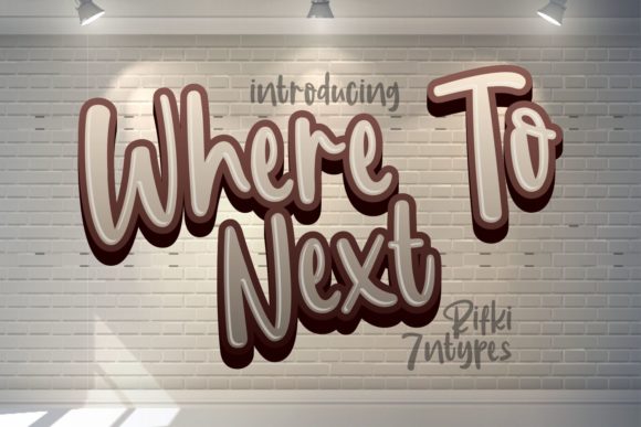 Where to Next Font Review